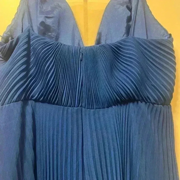 NWT Jill Stuart Formal Pleated Chiffon Gown - Picture 5 of 7